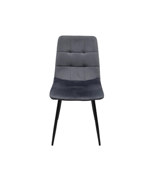 Pack di 4 sedie da pranzo, Sedia imbottita in velluto, Struttura in metallo, Comodo schienale e base imbottiti. RF2012