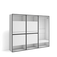 Scarpiera, 180x35x145cm, Camera da letto, Armadio Aperto, Bianco RF3505