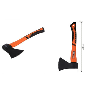 Trade Shop - Ascia 800gr Accetta Da 40cm Spaccalegna Con Manico Ergonomico Spacca Legno 92710 -