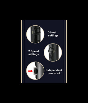 Asciuga Capelli Ricci Lisci Phon Professionale Parrucchieri 2200w Diffusore V453         