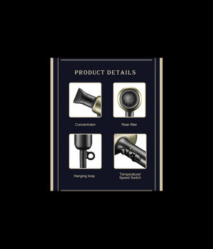 Asciuga Capelli Ricci Lisci Phon Professionale Parrucchieri 2200w Diffusore V453         