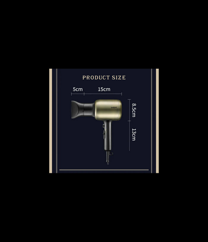 Asciuga Capelli Ricci Lisci Phon Professionale Parrucchieri 2200w Diffusore V453         