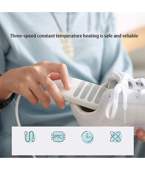 Asciuga Scarpe Asciugatura Portatile Usb Solette Riscaldabili Calzini Scarponi         