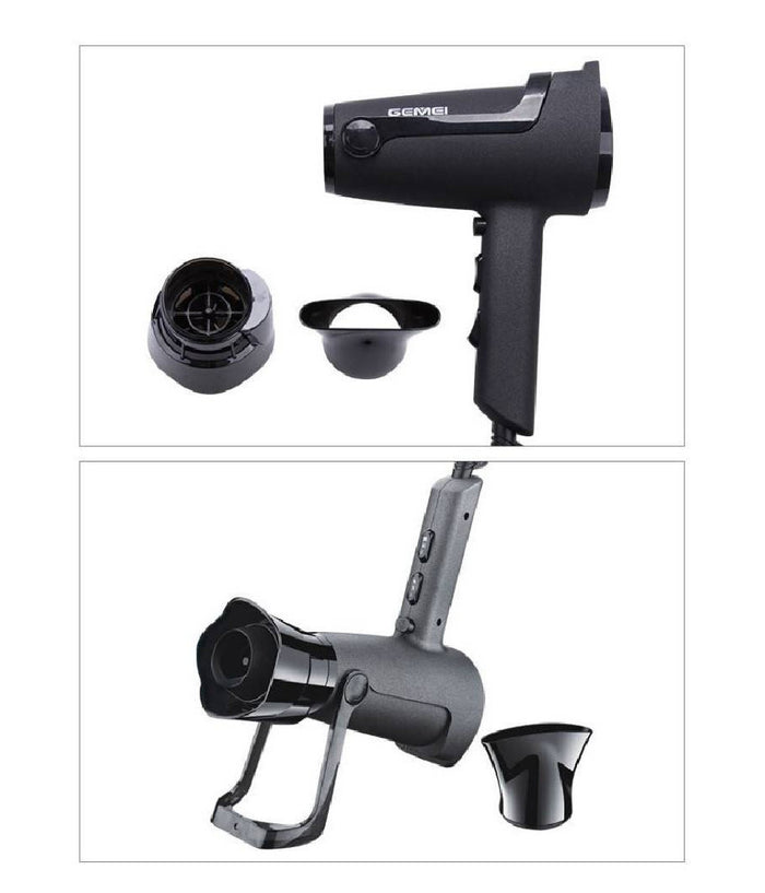 Asciugacapelli 2000 Watt Gm-132 Professionale 3 Velocità  Con Ugello Rotante Phon         