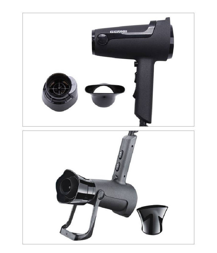 Asciugacapelli 2000 Watt Gm-132 Professionale 3 Velocità  Con Ugello Rotante Phon         