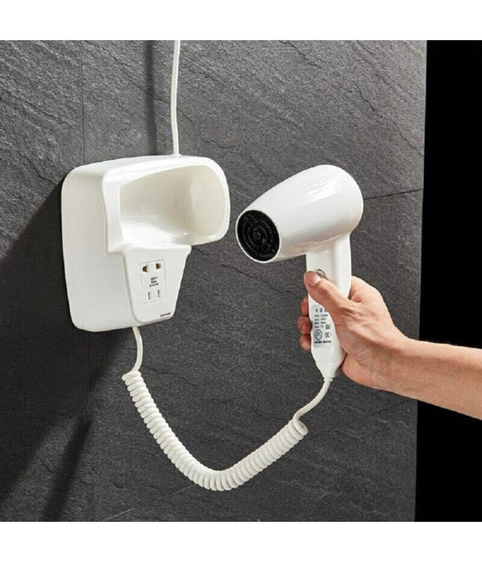 Asciugacapelli Da Parete 1200w Phon Bagni Alberghi Hotel Spogliatoi 2 Velocita'         