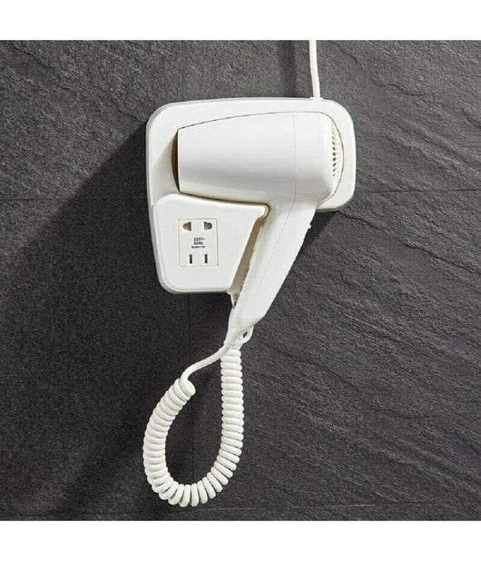 Asciugacapelli Da Parete 1200w Phon Bagni Alberghi Hotel Spogliatoi 2 Velocita'         