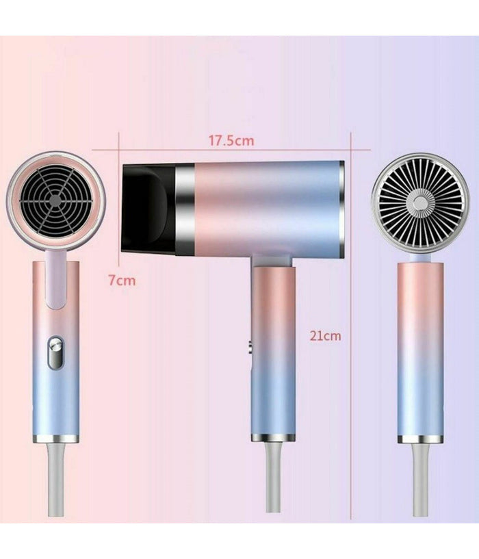 Asciugacapelli Floreale Phon Professionale 2000 Watt Da Viaggio Compatto Q-m663         