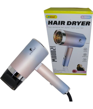 Asciugacapelli Floreale Phon Professionale 2000 Watt Da Viaggio Compatto Q-m663         