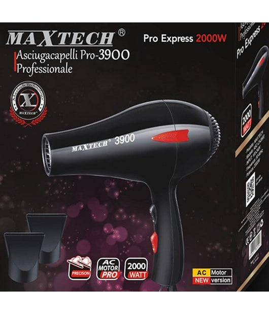 Asciugacapelli Fono 2000w Con 2 Velocità  Phon Professionale 3 Livelli Asc-ca3900         