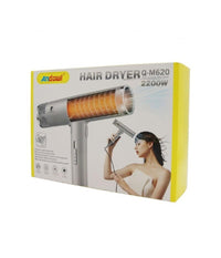 Asciugacapelli Phon Con Tecnologia Ionica 2200watt Con 3 Ugelli Diffusori Q-m620         