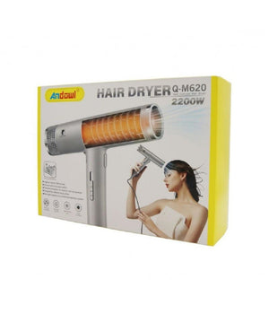 Asciugacapelli Phon Con Tecnologia Ionica 2200watt Con 3 Ugelli Diffusori Q-m620         