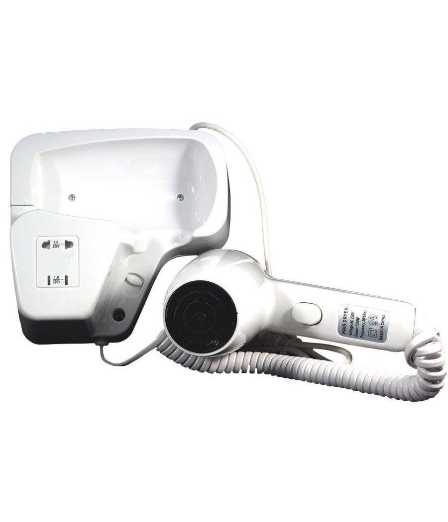 Asciugacapelli Phon Da Parete A Muro Albergo Hotel Per Bagno Alberghi Spogliatoi         