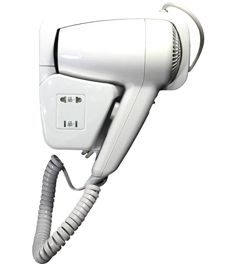 Asciugacapelli Phon Da Parete A Muro Albergo Hotel Per Bagno Alberghi Spogliatoi         