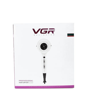 Asciugacapelli Phon Elettrico Professionale Ad Alta Potenza 2200w 2 Ugelli V-413         