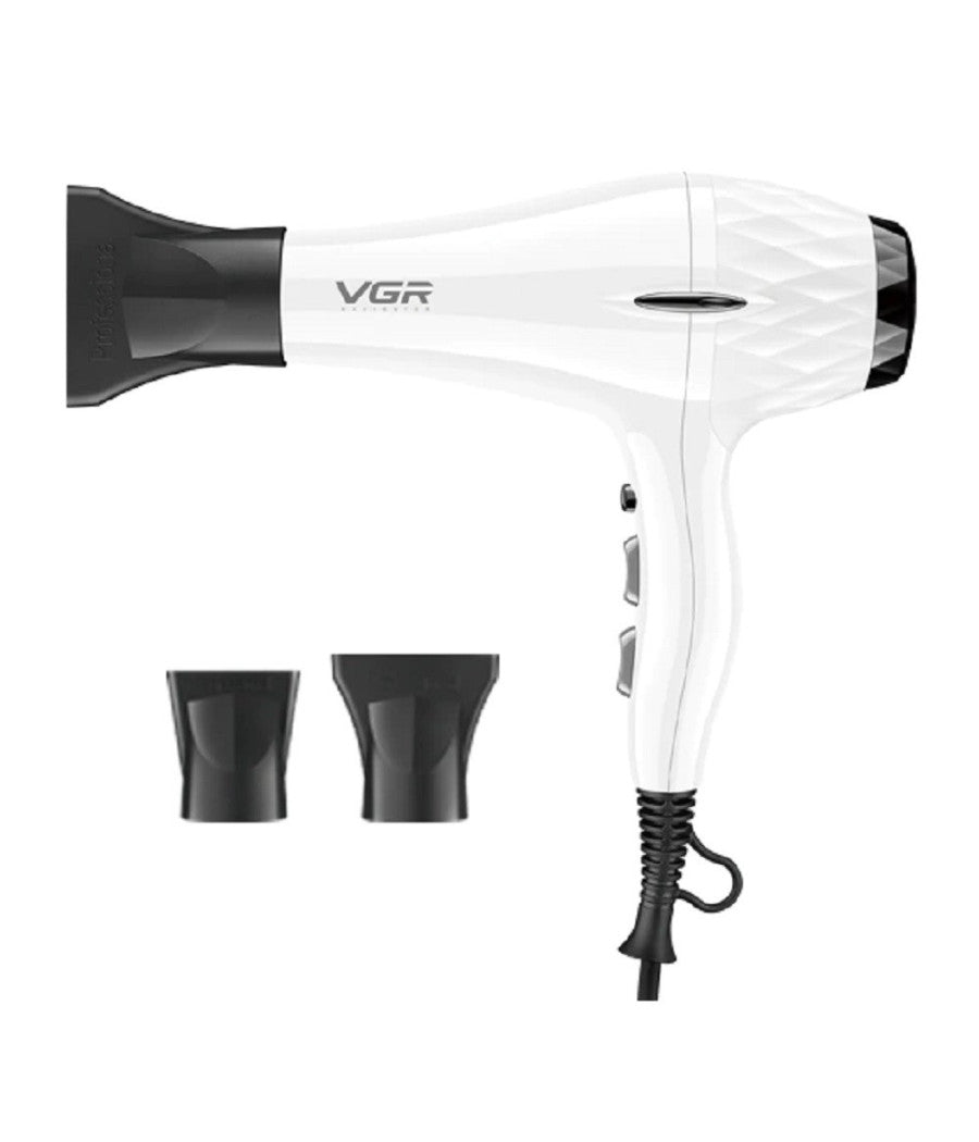 Asciugacapelli Phon Elettrico Professionale Ad Alta Potenza 2200w 2 Ugelli V-413         