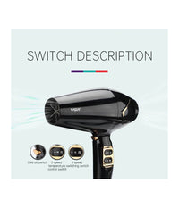 Asciugacapelli Phon Professional 2200w Asciuga Capelli Doppia Funzione Velocità          