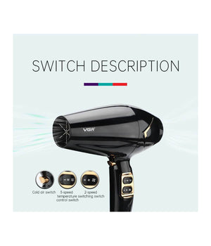 Asciugacapelli Phon Professional 2200w Asciuga Capelli Doppia Funzione Velocità          