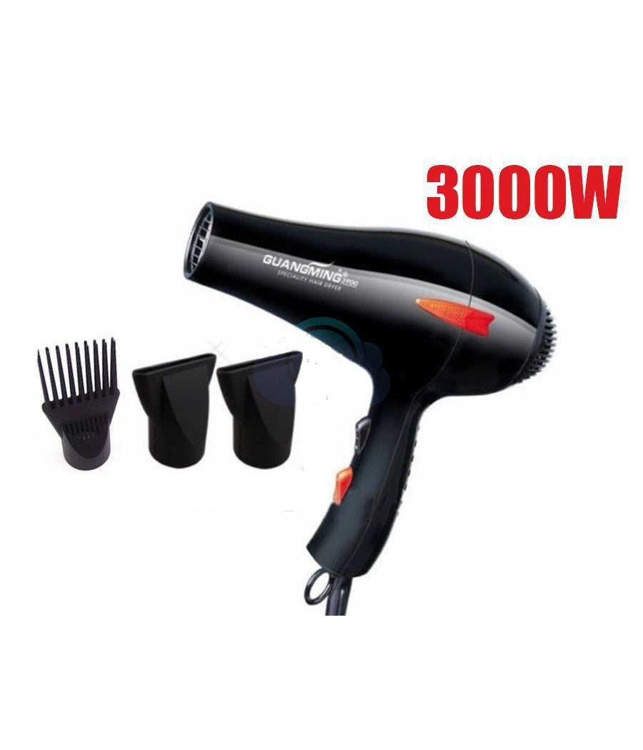 Asciugacapelli Phon Professionale 3000w Triplo Diffusore A Pettine Per Capelli         