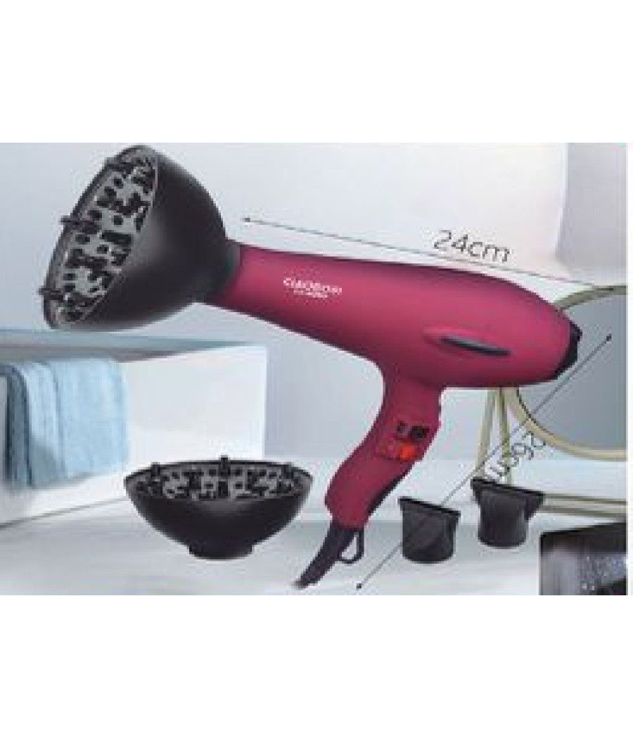 Asciugacapelli Phon Professionale 4800w 2 Velocita' Beccucci Diffusore Tx-8080         