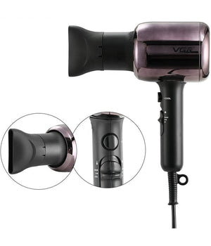 Asciugacapelli Phon Professionale A Ioni Negativi 2 Velocita' Salone 2000w V-418         