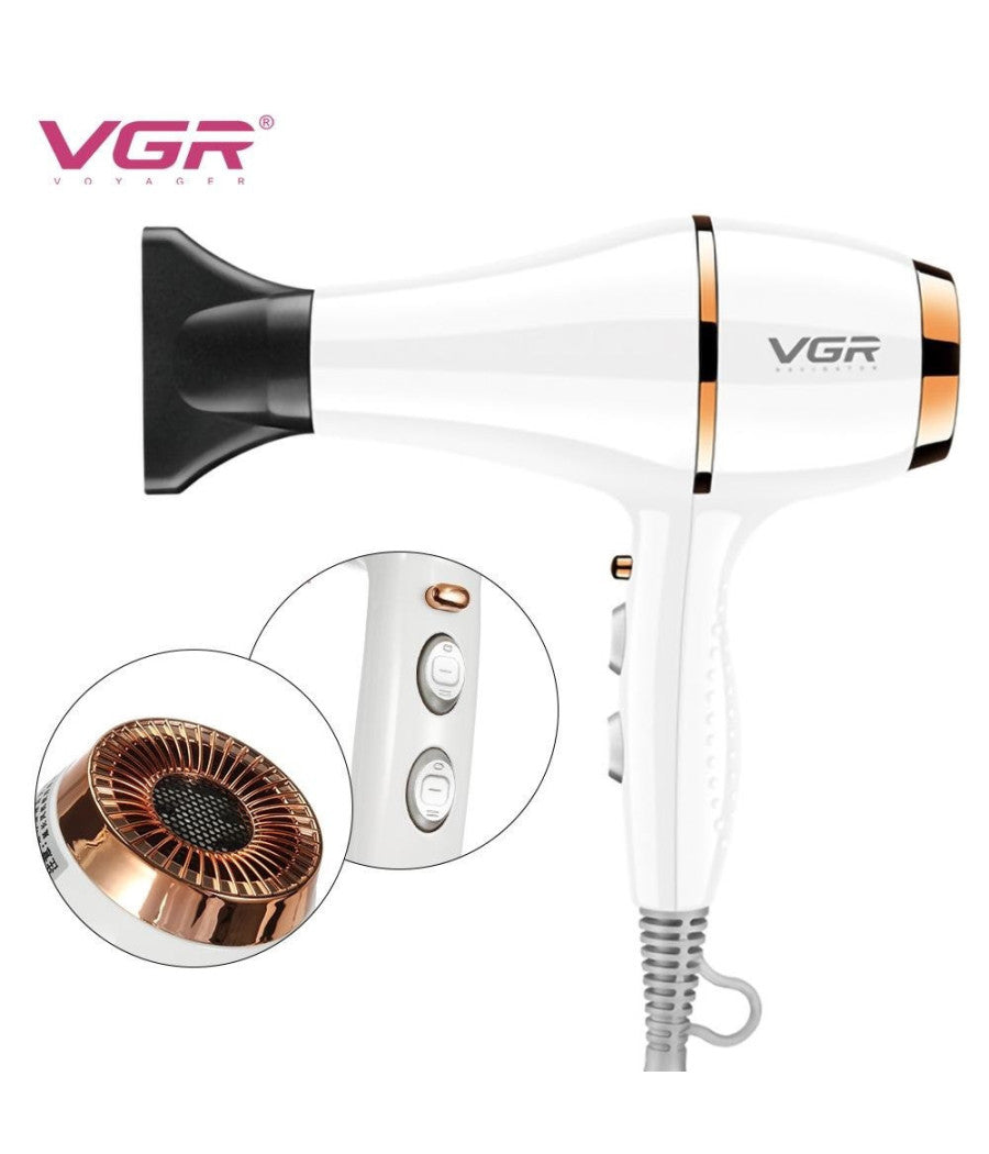 Asciugacapelli Phon Professionale Ionico 2200 W Parrucchiere Barbiere Vgr V-414         