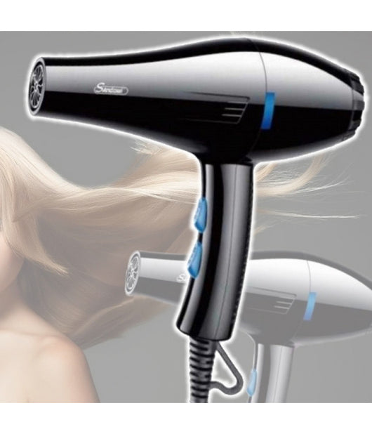 Asciugacapelli Phon Professionale Q-f661 2200 Watt Portatile Con Ioni Negativi         