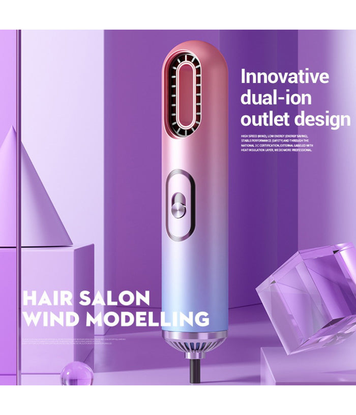 Asciugacapelli Hair Styler Phono Asciugatura Rapida Portatile Con Accessori         