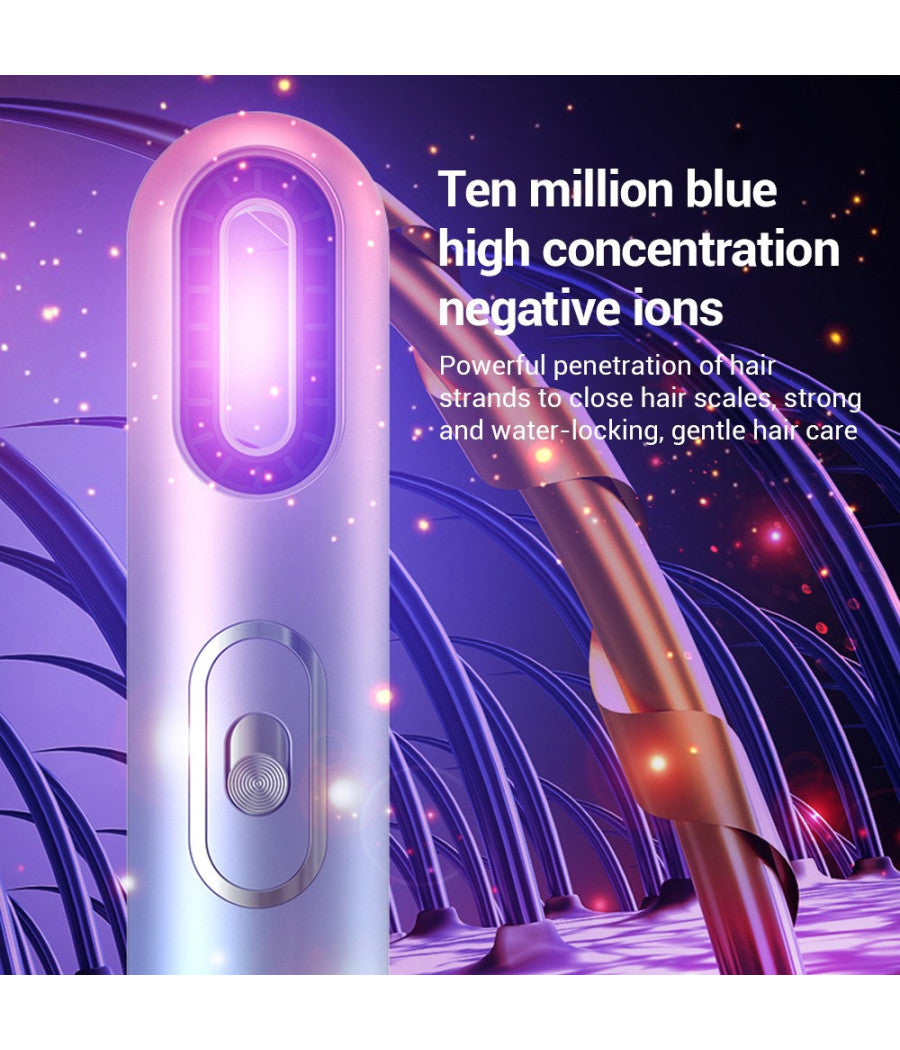 Asciugacapelli Hair Styler Phono Asciugatura Rapida Portatile Con Accessori         