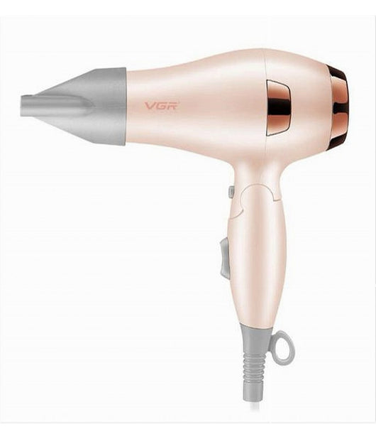 Asciugacapelli Pieghevole Professionale 1000w 2 Velocità  Ugelli Rimovibili V-432         