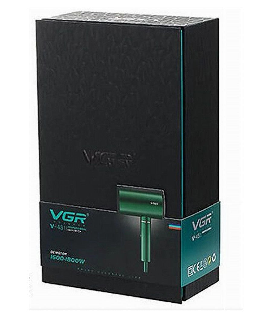 Asciugacapelli Professionale 1600-1800w Doppia Protezione Surriscaldamento V-431         