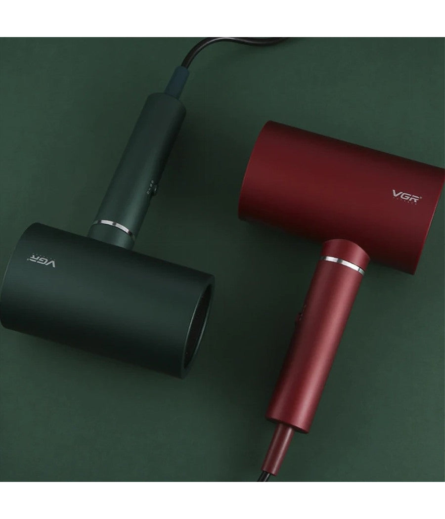 Asciugacapelli Professionale 1600-1800w Doppia Protezione Surriscaldamento V-431         