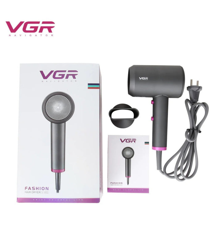 Asciugacapelli Professionale 2000w 2 Velocità  Concentratore Pulsante Cool Shot V-400         