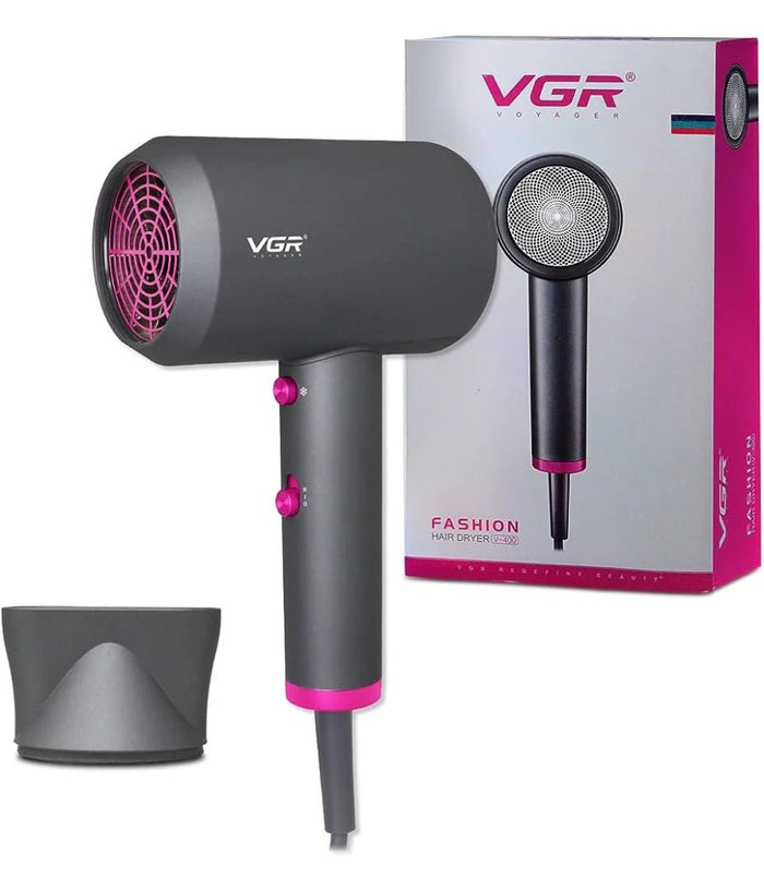 Asciugacapelli Professionale 2000w 2 Velocità  Concentratore Pulsante Cool Shot V-400         