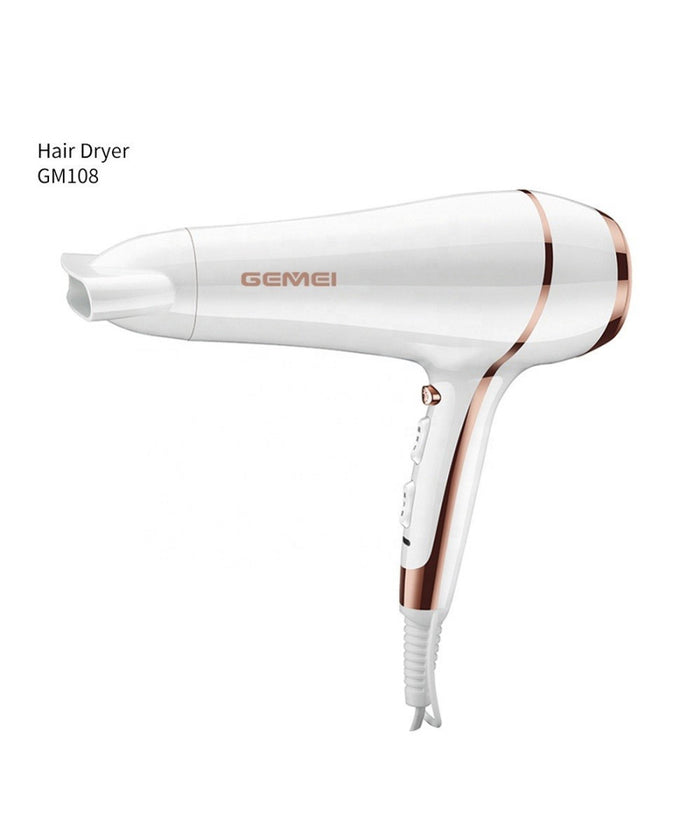 Asciugacapelli Professionale 2400 W Phon Per Salone 3 Velocità  Beccuccio Gm-108         