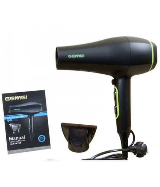 Asciugacapelli Professionale Motore Cc 2200w Salone Ugello Concentratore Gm-130         