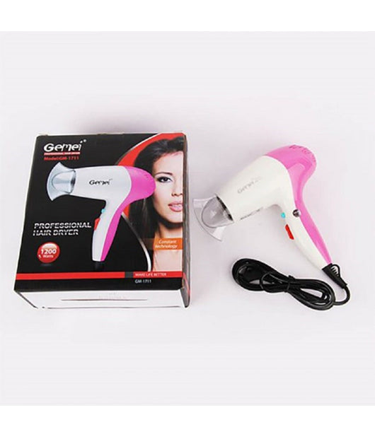 Asciugacapelli Professionale Phon 1200w 2 Velocita' Funzione Cool Shot Gm-1711         