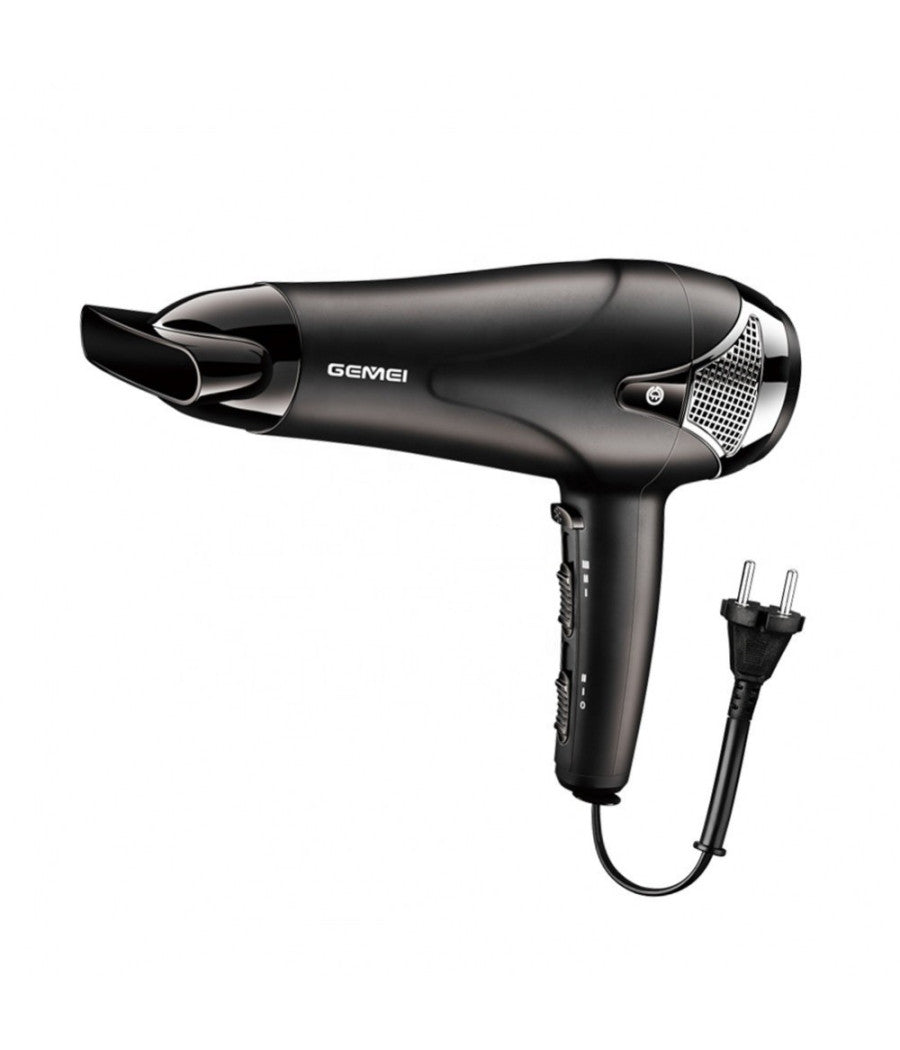 Asciugacapelli Professionale Phon Corda Retrattile 1800-2200w 2 Velocità  Gm-129         