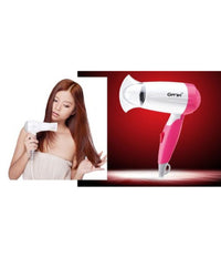 Asciugacapelli Professionale Phon Portatile Pieghevole 1000 W Da Viaggio Gm-1709         