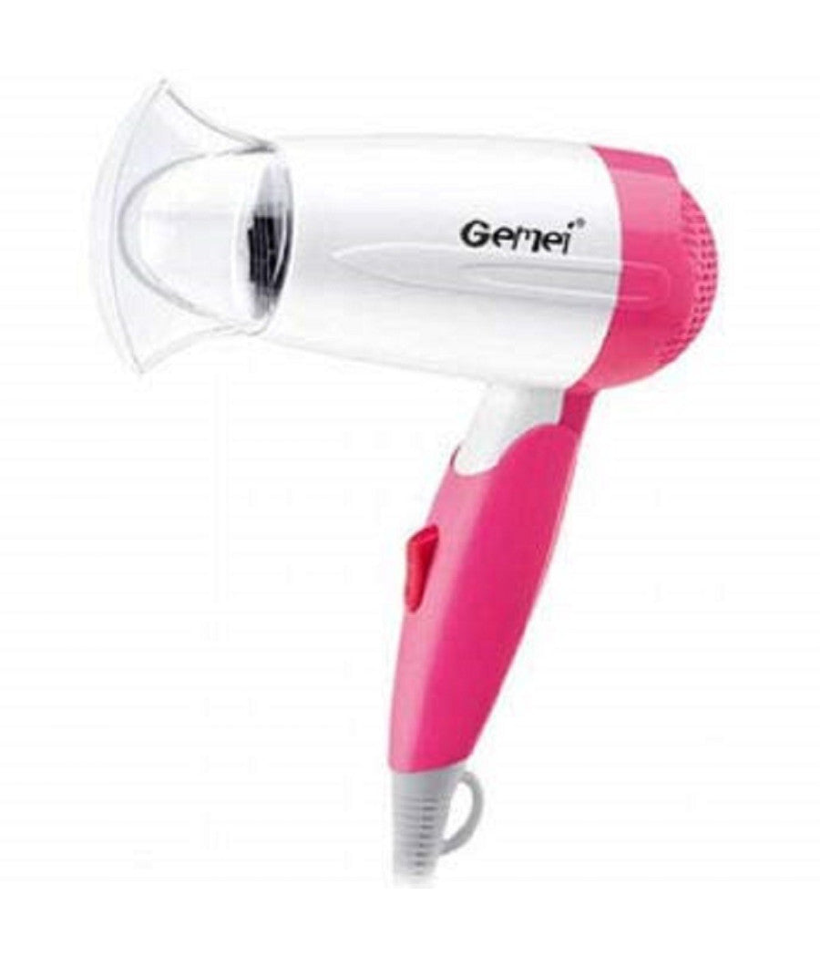 Asciugacapelli Professionale Phon Portatile Pieghevole 1000 W Da Viaggio Gm-1709         