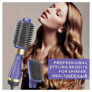 Trade Shop - Asciugacapelli Styler Volumizzante 2 In 1 Professionale Spazzola Elettrica Ad Aria Calda -