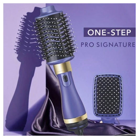 Trade Shop - Asciugacapelli Styler Volumizzante 2 In 1 Professionale Spazzola Elettrica Ad Aria Calda -