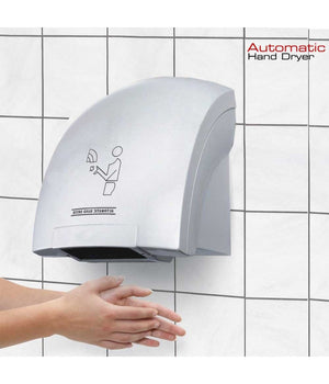 Asciugamani Automatico Elettrico Ad Aria Calda Fotocellula Parete Muro Per Hotel         