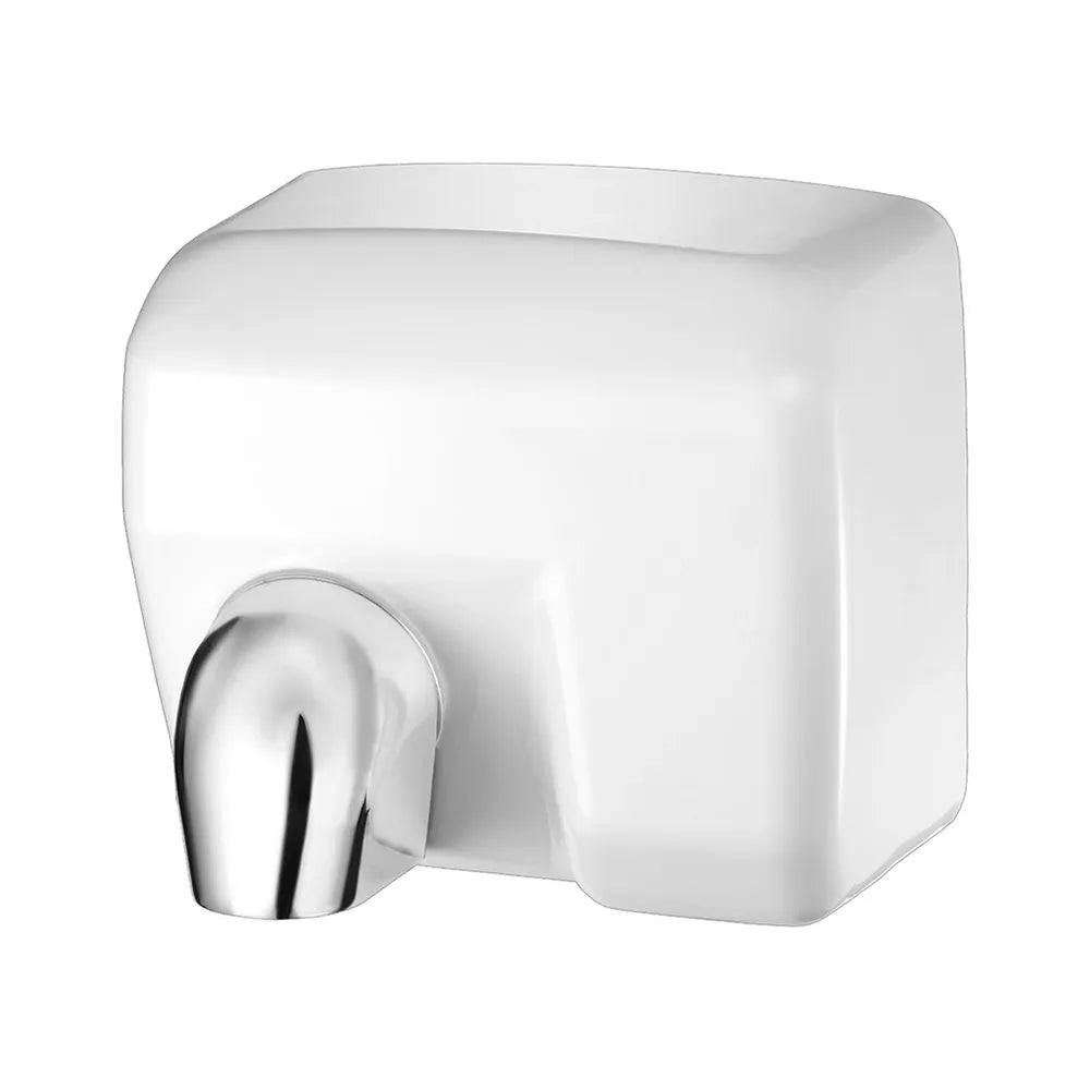 Asciugamani elettrico con sensore 2400W in acciaio bianco lucido