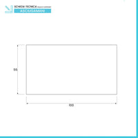 Asciugamani ospite per bagno 55x100 cm turchese cobalto in cotone 100%