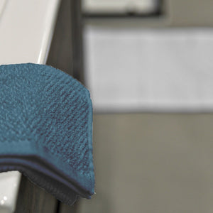 Asciugamani ospite per bagno 55x100 cm turchese cobalto in cotone 100%