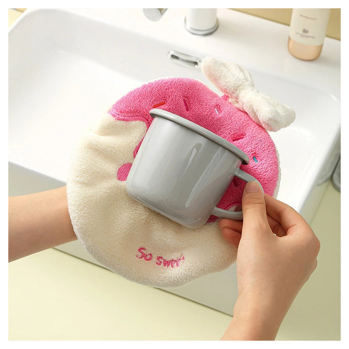 Trade Shop - Asciugamano Assorbente Salvietta Asciugatura Rapida Stile Dolci Per Cucina Bagno 10775         