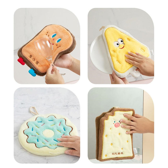 Trade Shop - Asciugamano Con Motivo Cartoni Animati Assorbente Appendere Asciugatura Rapida 10774         