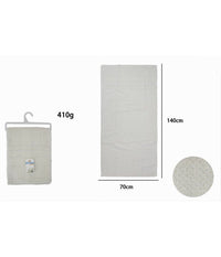 Asciugamano Da Bagno Telo In Cotone Morbida 70 X 140cm 410gr Colore Bianca 79486         