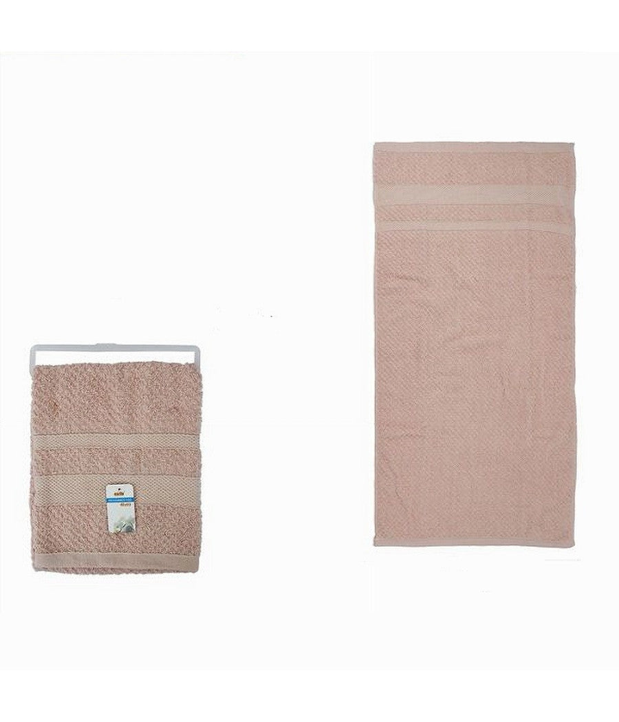 Asciugamano Da Bagno Viso In Cotone Morbida 48 X 90 Cm 175 Gr Colore Rosa 79488         
